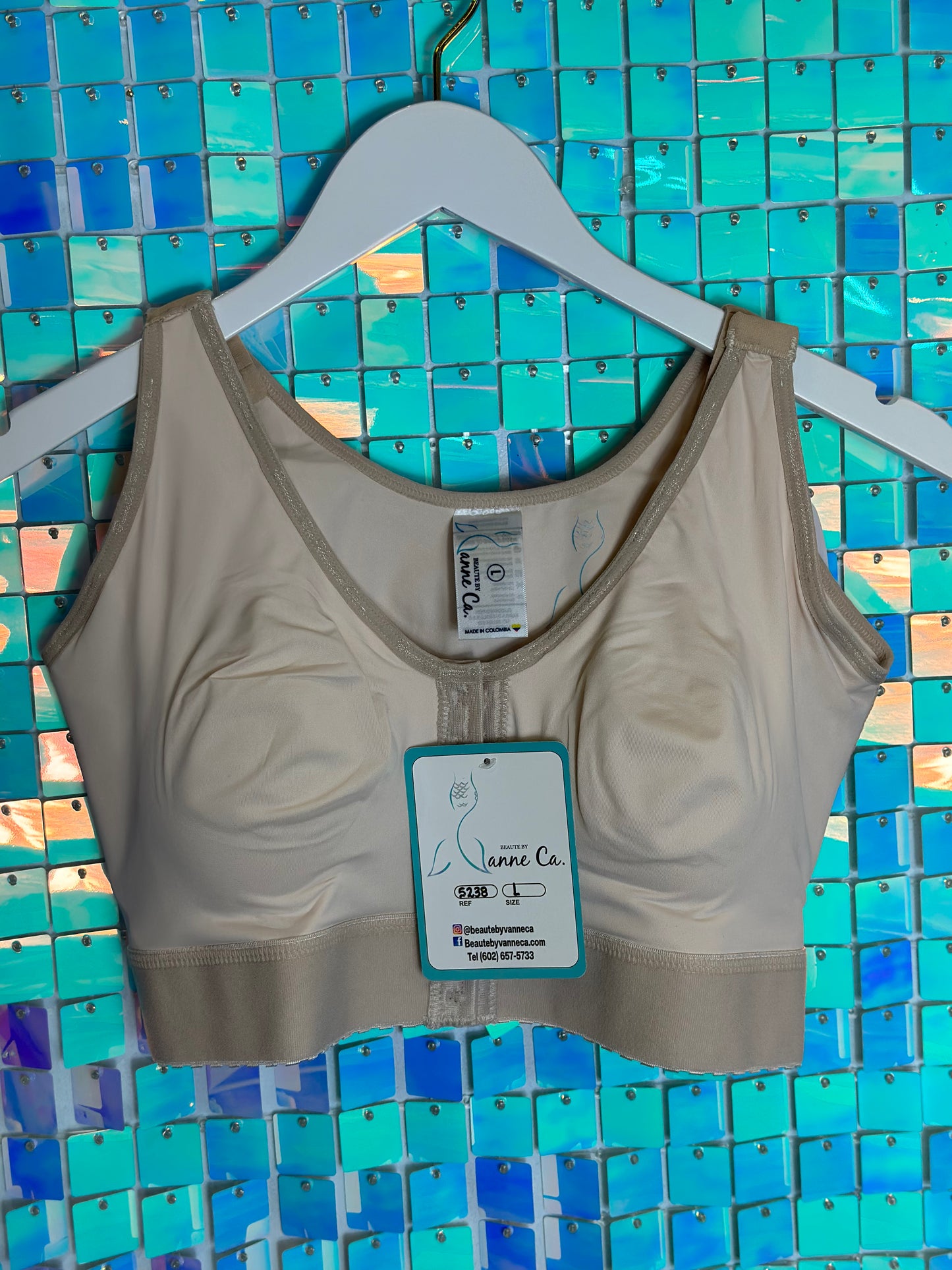 Short Bra sleeveless /top FAJA COLOMBIANA