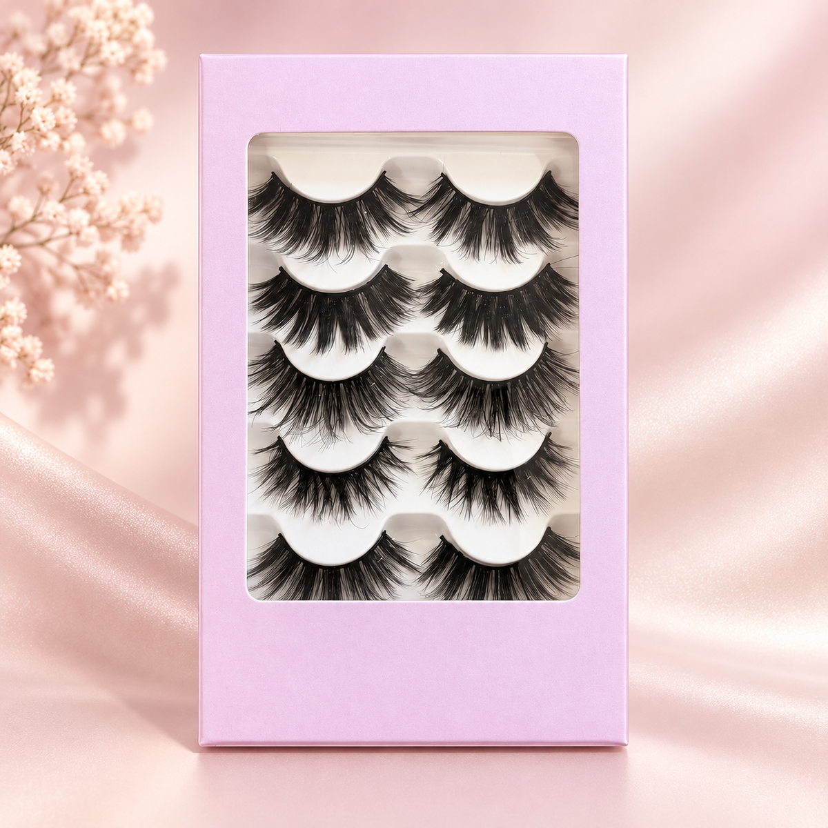 Set de Pestañas Glamour – 5 Pares